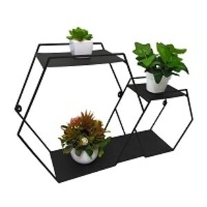 resources of Double Hexagon Metal Wall Shelf, Floating Shelf exporters