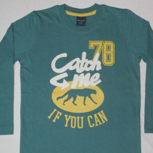 resources of Boy's long sleeve solid dyed t-shirt. exporters