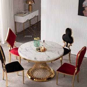 resources of Dining Chair Stainless Steel Luxury Hotel Home Negotiation Living Room Furniture exporters