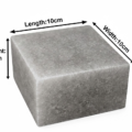 resources of RMY Natural Grey Himalayan Salt Block 10x10x5cm exporters